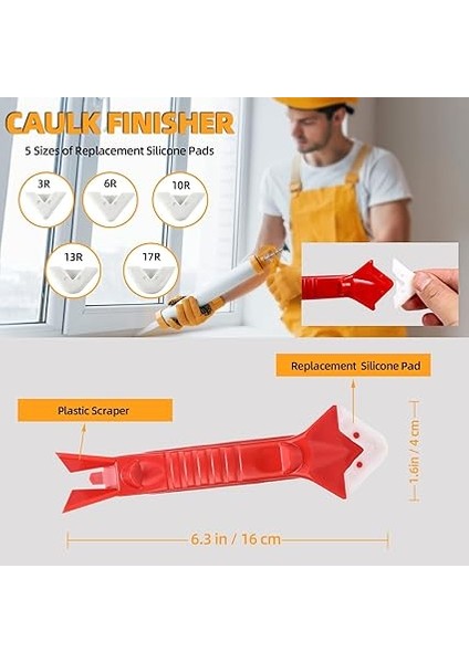 Sızdırmazlık Maddesi Çıkarıcı, Silikon Sökücü Alet Seti, Silikon Derzlerin Çıkarılması ve Yenilenmesi, Profesyonel Dolgu Maddesi, Işleme Seti, Derz Kazıyıcı, Derz Düzleştirici, Silikon Çektirme Dahil modelleri