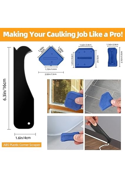 Sızdırmazlık Maddesi Çıkarıcı, Silikon Sökücü Alet Seti, Silikon Derzlerin Çıkarılması ve Yenilenmesi, Profesyonel Dolgu Maddesi, Işleme Seti, Derz Kazıyıcı, Derz Düzleştirici, Silikon Çektirme Dahil fırsatları