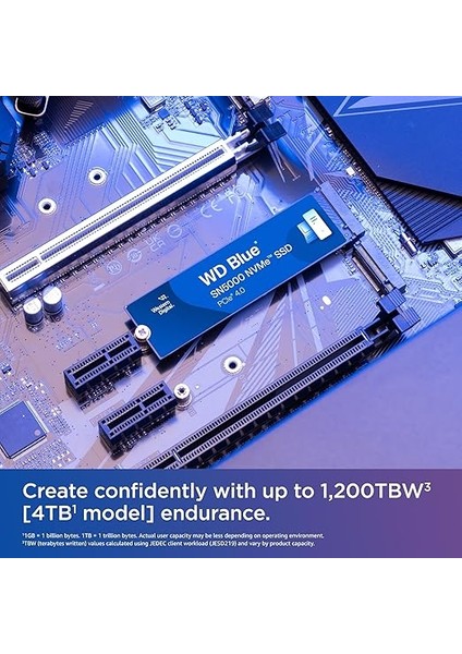 Digital Blue SN5000 Nvme SSD M.2 2280 1 Tb (5.000 Mb/sn'ye Kadar Okuma 4.000 Mb/sn'ye Kadar Yazma) - WDS100T4B0E indirimleri