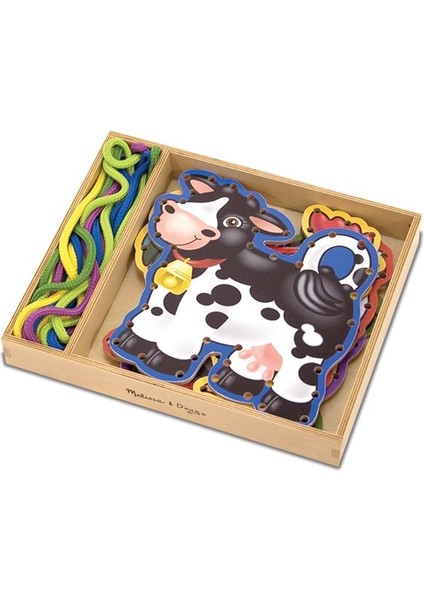 &amp; Doug - Ahşap Ip Geçirme, Çiftlik Hayvanları (13781)