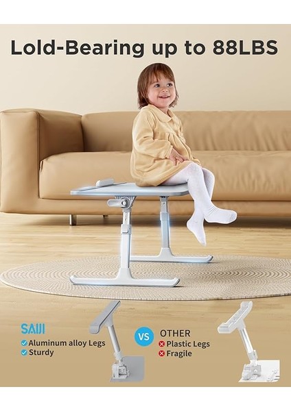 Saiji AL33 Yükseklik ve Açı Ayarlı Laptop Standı Ergonomik ve Katlanabilir Çekmeceli Çalışma Masası modelleri
