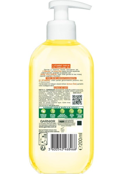 C Vitamini Parlak Yüz Temizleme Jeli fiyatları