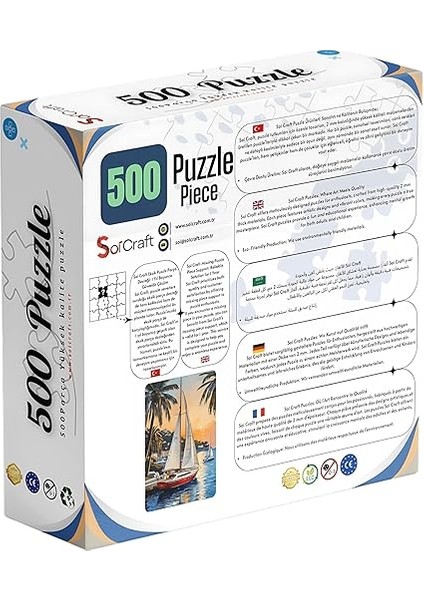 Craft Yelkenli Tekne Manzaralı Puzzle, 500 Parça, fiyatları