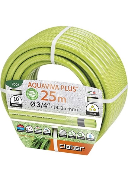9008 Aquaviva Plus Bahçe Hortumu, (3/4 Inç) 25 Metre