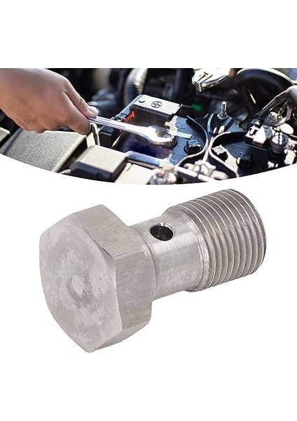 Cıvata Parçaları, Banjo Cıvata Parçaları M12X1.0 Metrik Konu Tek Delik Fren Hortumu Uç Adaptörü Fren Debriyaj Hatları Yağ Ücreti Için Yıkayıcılar ile fırsatları