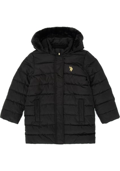 Kız Çocuk Siyah Kaban 50313175-VR046