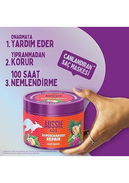 Sos 1 Dakikada Kuru ve Yıpranmış Saçları Kurtaran Saç Maskesi 500ML modelleri