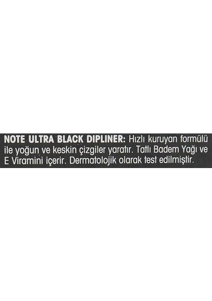 Ultra Black Dipliner Keçe Fırça Uçlu fırsatları