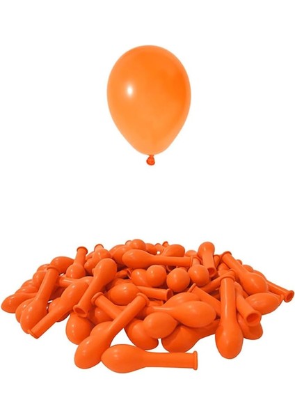 Inç Turuncu Mini Balon 10 Adet