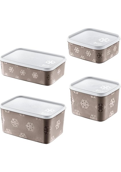 4'lü Set No Frost Saklama Kabı Terra (Tüm Boylar)