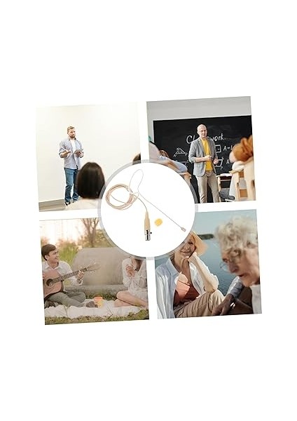 Kulak Mikrofonu Kulaklık Hoparlörü Dersler Için Baş Üstü Kondansatör Mikrofon Kablolu Kulaklık indirimleri