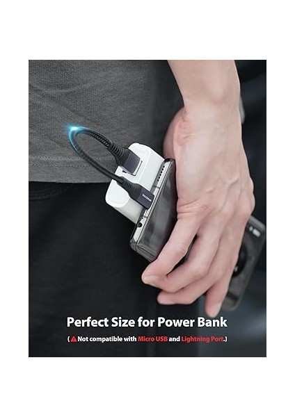 [1 Paket] USB C Kablo Kısa 30CM/0.3M 10 Gbps Veri Usb3.2 Gen2 Tip C Android Oto Kablosu Qc3.0 3.1A USB A'dan C Hızlı Şarj Cihazı Samsung NOTE20 Galaxy S23/S22 Z Flip 5 Tabs9 Pixel 8 Pro Gri modelleri