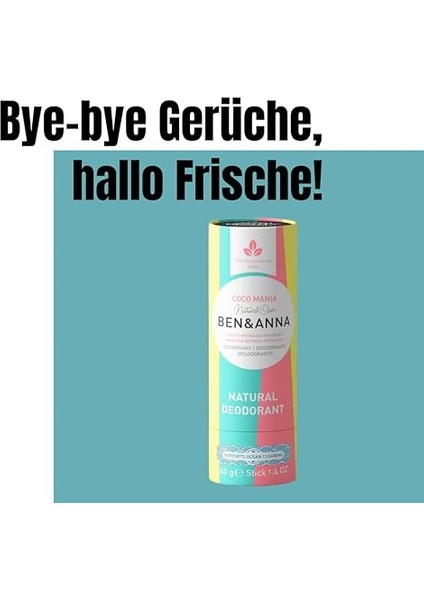 Ben &amp; Anna Coco Mania Natural Vegan Deodorant Stick 40 G 94955 indirimleri