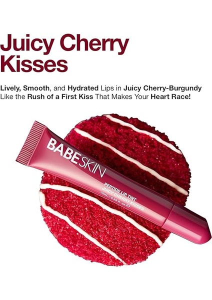 Dudak Bakım Parlatıcı Lip Balm 10 ml | Cherry Tint | Besleyici, Nemlendirici | Peptit,shea,cupuaçu fırsatları