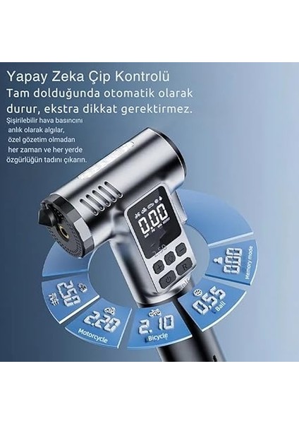 4in1 150PSİ 4000MAH Şarjlı Araç Lastik Şişirme Pompası, Cam Kırıcı, Kemer Kesici, LED Işıklı,şarjlı Pompa fiyatları