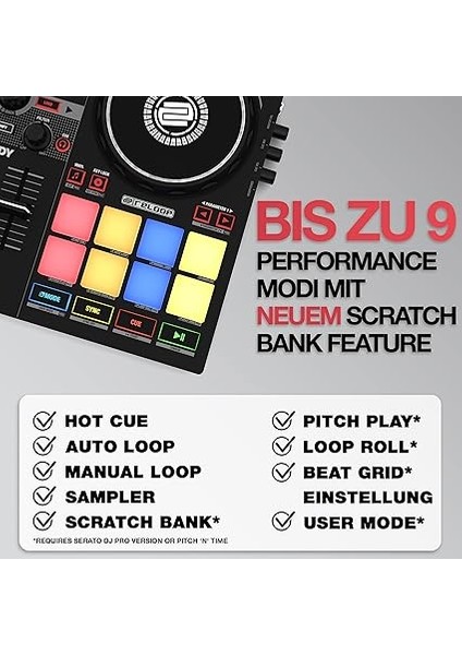 Ready | Serato Dj Lite (Dahil) ve Dj Pro Için Tasarlanmış Kompakt 2-Kanal Dj Controller/kontrolör | Ios ve Ipados'ta Algoriddim Djay Pro Aı Uygulamalarıyla Tak ve Çalıştır. (Mac/pc/ios) fiyatları
