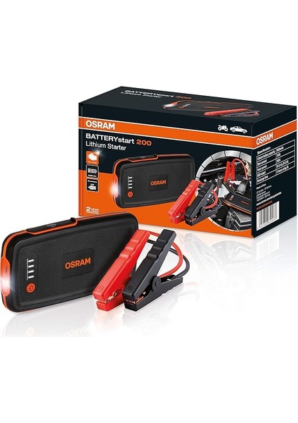 Batterystart 200 Akü Takviye Cihazı 12V 6000 Mah OBSL200