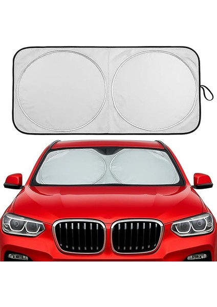 Ön Cam Güneşlik (150-75 Cm) Araba Camı Güneşliği Otomobil Güneşlikleri Araç Gölgelik Oto Ön Cam Güneşlik