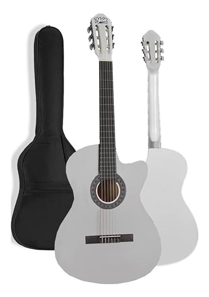 CG-395WH Beyaz Renk Kesik Klasik Gitar 4/4 Yetişkin Boy Sap Ayarlı Full Set fiyatları