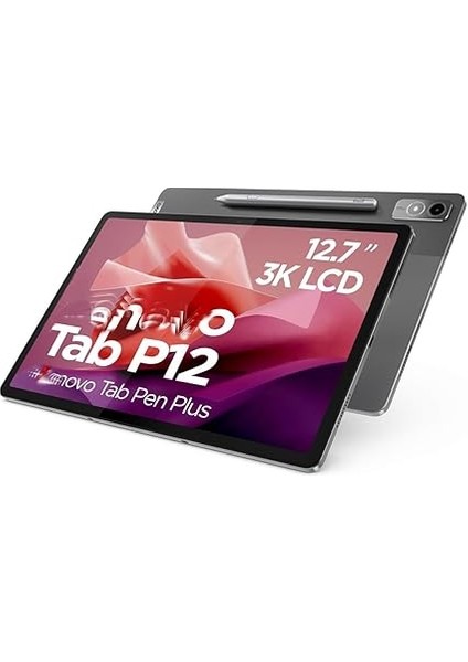 Tab P12 Pen Plus 12,7 Inç TB370FU, Stylus Kalem 4096 Level Için Manyetik Kalem Lenovo Tab Pen Plus Için Gri modelleri