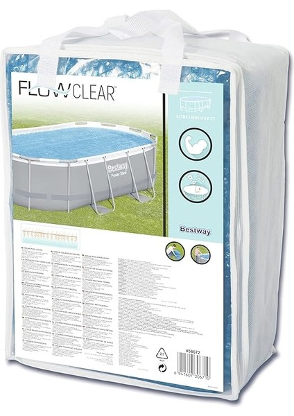 Flowclear Polietilen Solar Branda, Mavi, 394 x 210 cm fiyatları