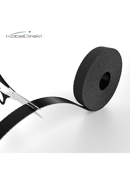 – Cırt Kablo Bağı – 15 M×12,5mm – Istenen Boyutta Kesilebilir, Yeniden Kullanılabilir (Kesilebilir Cırt Rulosu, Tekrar Kapatılabilir Bant Kabloları Vs. Bağlar, Siyah) fiyatları