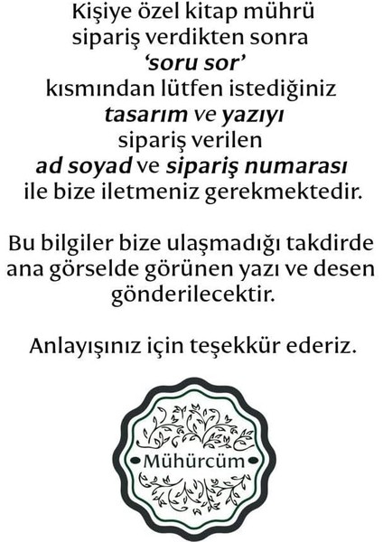 Kendinden Mürekkepli Kitap Kaşesi Mührü Kişiye Özel Kitap Mührü Kaşe Isim Yazılı Kitap Mührü ve Istampa Set R5814-07 fiyatları