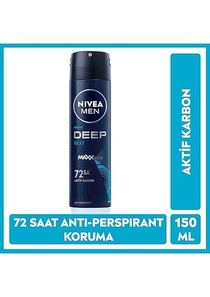 Men Erkek Sprey Deodorant Deep Beat 150ML ve Mini Roll-On Fresh Active 25ML Set, Ter Karşıtı Koruma fiyatları