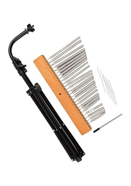 Rüzgar Zil Metal Bar Ayarlanabilir Tripod ile Güzel Açık Sesli Rüzgar Zil Dekorasyon Ahşap Baskı fiyatları