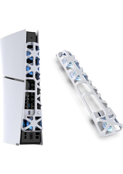 Ps5 Ince Soğutma Fanı, Ps5 Slim Konsol Için Soğutucu Fan, Sony Playstation 5 Ince Disk ve Dijital Sürüm Konsolları Için Uygun (Beyaz)