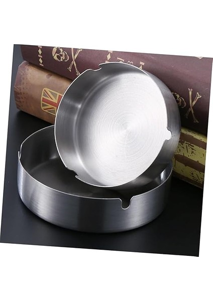 Çelik Mini Mat Açık Yuvarlak Model Küllük Dekoratif Kül Tablası 8 cm Küllük fiyatları