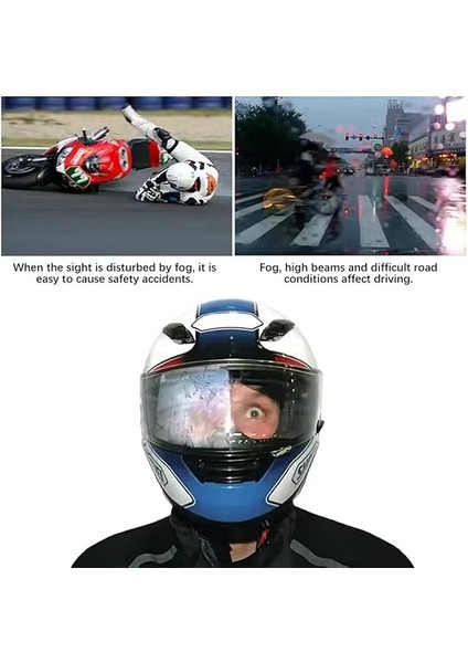 Kaskı Buğu Önleyici Vizörü Su Geçirmez Dayanıklı Çizik Koruma Lens Filmi indirimleri