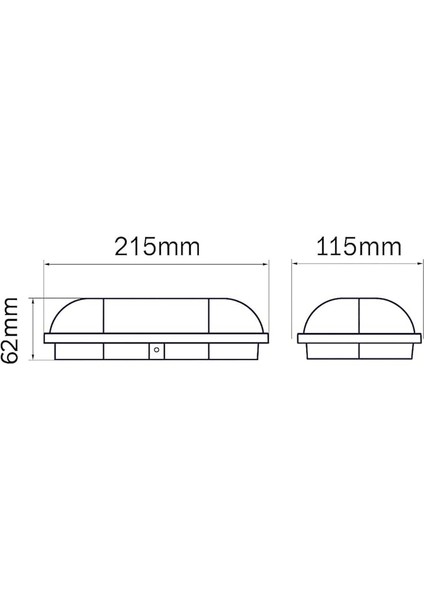 15W IP65 Oval Beyaz LED Tavan ve Duvar Lambası | 6500K Beyaz Işık | Su ve Toz Geçirmez Banyo Bahçe Balkon Aydınlatma Armatürü | Yüzeye Monte, 1500 Lümen (220V) fırsatları