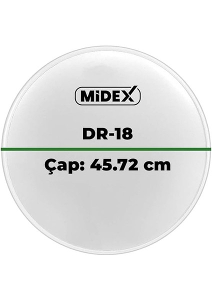 DR-18WH Beyaz Renk 18 Inç Bas Kick Bateri Davul Derisi Drumhead 18'' Inch (45.72 Cm) modelleri