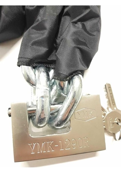 Caro (29) 4 Metre 10 mm Dövme Çelik Zincir Çelik Kilit Kesilmez Motorsiklet Zincir Kilit ile Uyumlu