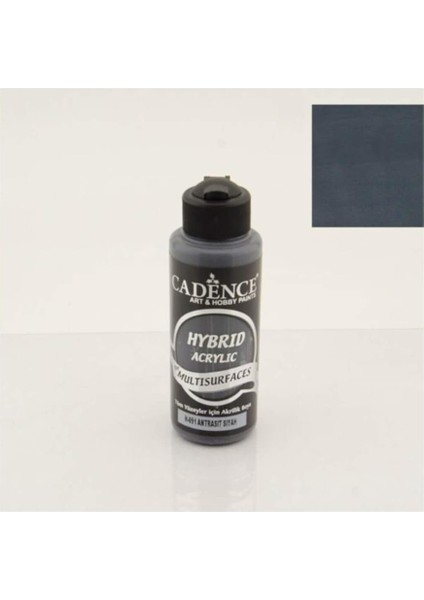 Hybrid Multisurface Akrilik Boya 120 Ml. H-091 Antrasit Siyah