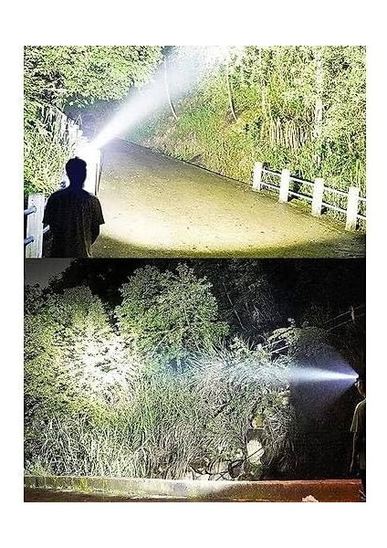 Lambası 6000 Lümen Şarjlı 3 Başlıklı Cree T6 LED Kafa Feneri Zoom Sellektör HT-630 modelleri