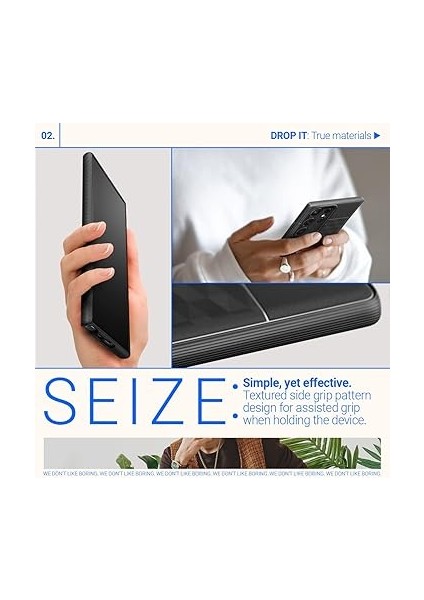 Caseology Galaxy S23 Ultra Kılıf Parallax Matte Black - ACS05655 fırsatları