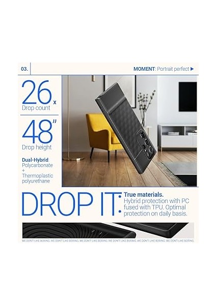 Caseology Galaxy S23 Ultra Kılıf Parallax Matte Black - ACS05655 indirimleri