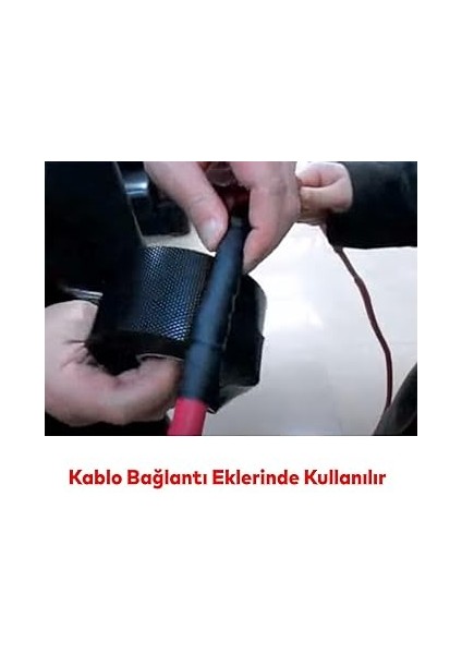Eriyen Bant Su Altı Kablo Elektrik Elektrikçi Su Yalıtım Sızdırmaz Bandı 19 x 0.8 (5 Metre) indirimleri