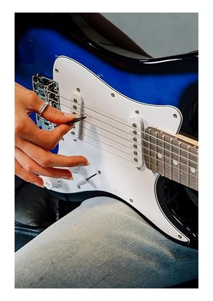 CEG-36BL 8-12 Yaş Çocuklar Için Amfili Full 3/4 36 Inç Elektro Gitar Seti Blue fırsatları