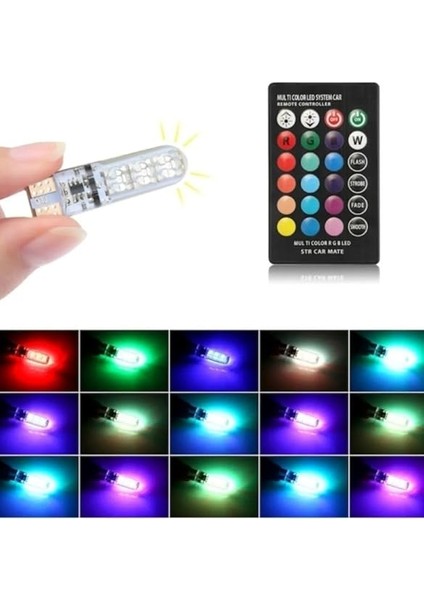 Çakar Lamba Rgb LED Ampul Kumandalı Çakarlı Park Ampulü fiyatları