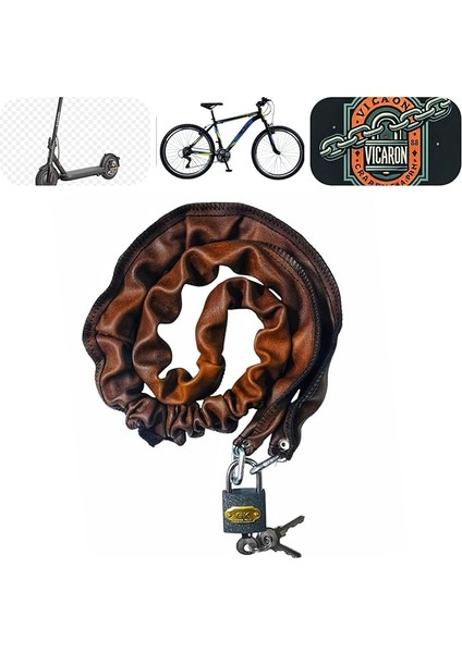 Caro (1204) Bisiklet Kilidi Kask Kilidi Scooter Kilidi 100 cm