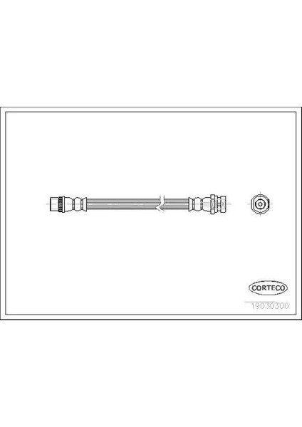 19030300 Fren Hortumu Arka 7701050073 8200256166