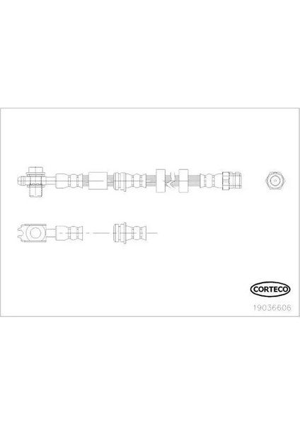 19036606 Fren Hortumu On 6R0611701A 6R0611701B 6R0611701F