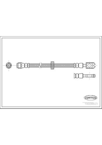 19026623 Fren Hortumu On 3A0611701 6N0611701 6N0611701A