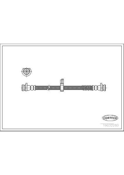 19032280 Fren Hortumu Arka SHB100961