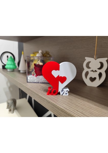 2 Parça Kalp Love Sevgiliye Hediyelik Eşye 12CM