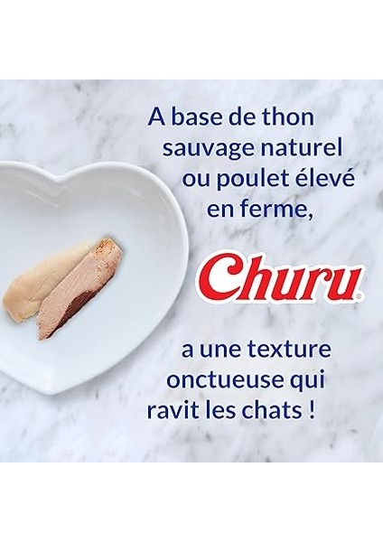 Churu Çubukları - Elle Beslenen Kedi Tedavileri - Lezzetli, Lezzetli Kedi Atıştırmalıkları - Tavuk modelleri