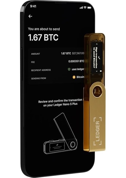 Nano S Plus Altın Kripto Donanım Cüzdanı indirimleri